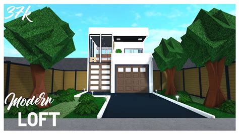 37K Modern Loft Bloxburg Roblox SpeedBuild YouTube