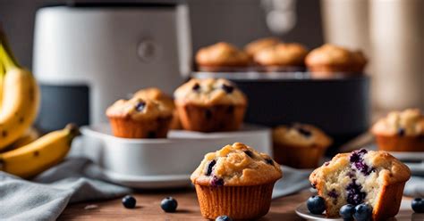 Muffins De Banana E Mirtilo Na Air Fryer Uma Receita Inovadora