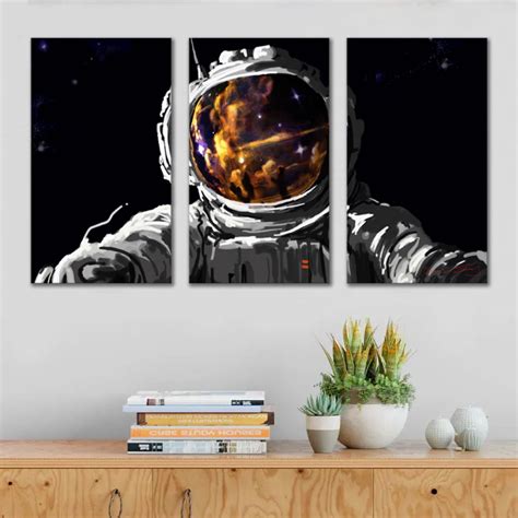 Kit Quadros Decorativos Astronauta Elo Produtos Especiais