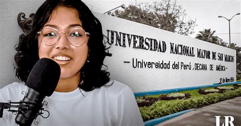 Estudiante Peruana Dej Reconocida Universidad Particular Por La Unmsm