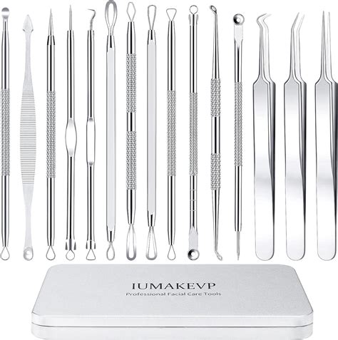 Pimple Popper Tool Kit Iumakevp 15 Pcs Professional Stainless Steel