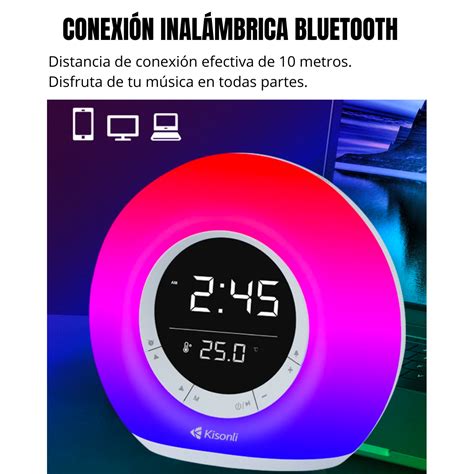 Ripley Parlante Cafini Cn S Bluetooth Radio Fm Con Luz Rgb Alarma