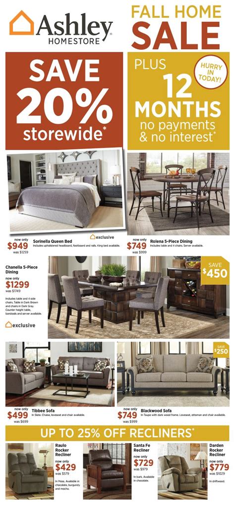 Ashley Homestore Fall Home Sale Ends 101016 By Ashley Homestore