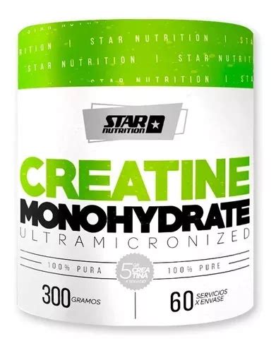 Creatina Monohidrato 300 Gr Star Nutrition Creatine Micronizada Sabor