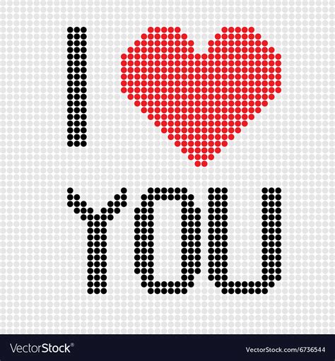 love  dots royalty  vector image vectorstock