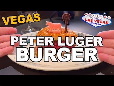 The BURGER At Peter Luger Steakhouse Caesars Palace Las Vegas YouTube