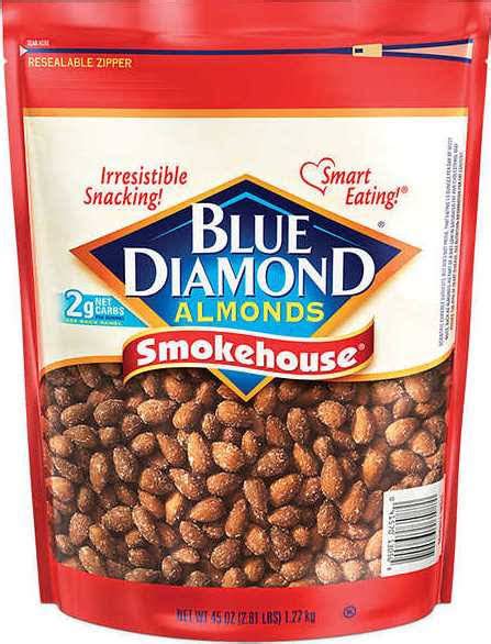 Blue Diamond Almonds Smokehouse 45 Oz Whole And Natural