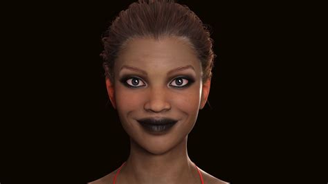 D Model Naked Realistic Female For Character Creator And Iclone Vr