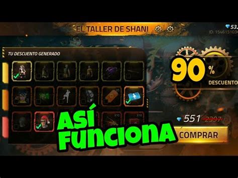 As Obtendr S El Descuento Taller De Shani Free Fire Youtube