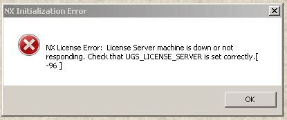 NX License Error Siemens UG NX Eng Tips