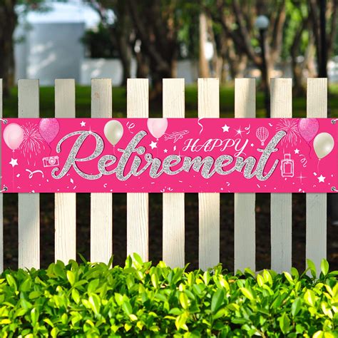 Buy Happy Retirement Banner Horizontal Large Happy Retirement Sign