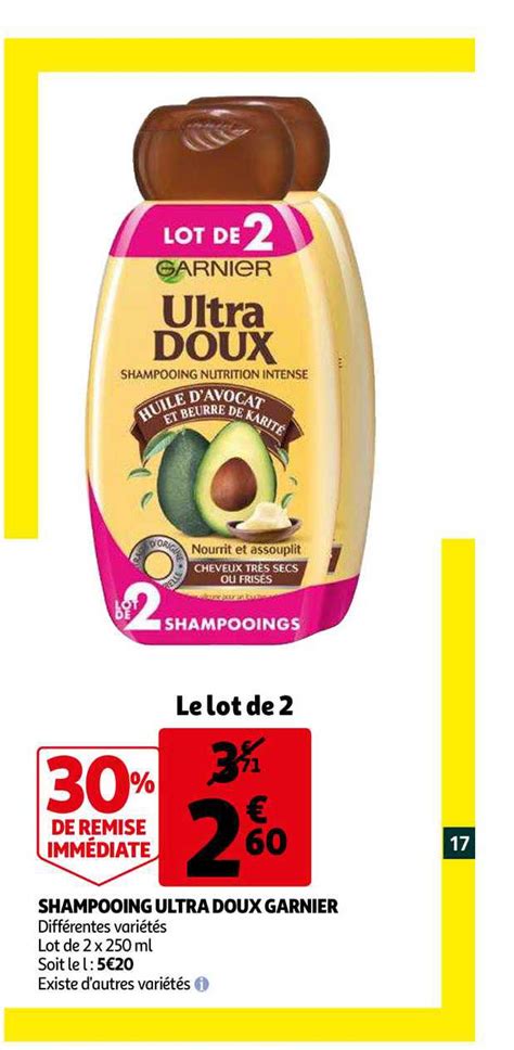 Promo Shampooing Ultra Doux Garnier Chez Auchan ICatalogue Fr