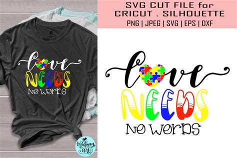 Love Needs No Words Autism Graphic By Midmagart Creative Fabrica