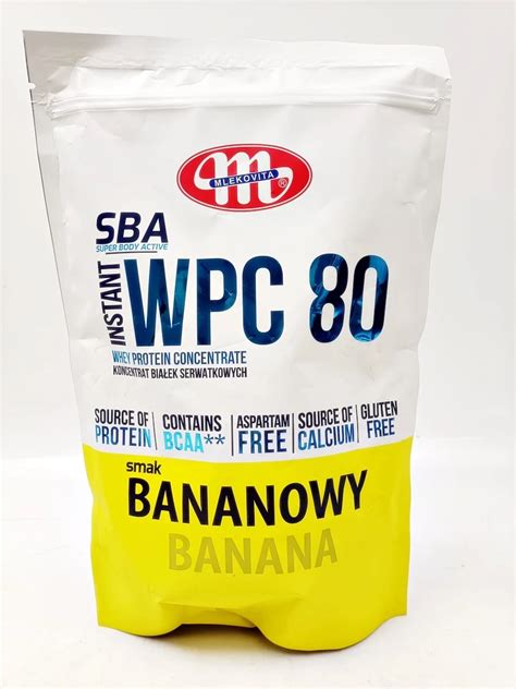 MLEKOVITA SBA WPC 80 700G BANAN KONCETRAT BIAŁEK SERWATKOWYCH Loombard pl