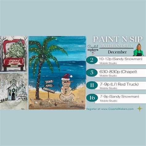 Paint N Sip With Andrea — Coastal Makers Llc