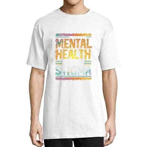 End Stigma Mental Health Matters Awareness Vintage Mens T Shirt White