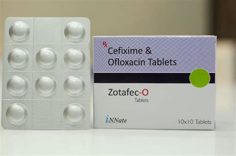 Cefixime Mg Ofloxacin Mg Tablets Packaging Type X Alu