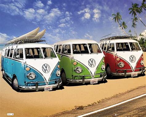 Beach VW Van Wallpapers on WallpaperDog