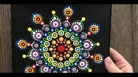 How To Paint Dot Mandalas Step By Step 57 Youtube