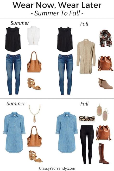 Wear Now Wear Later Summer To Fall Classy Yet Trendy Fall Transition Outfits Transition