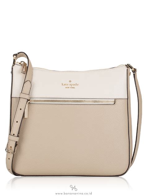 Kate Spade Leila Colorblock Leather Swingpack Light Sand