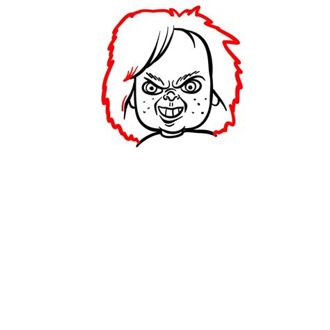 How To Draw Chucky Sketching The Sinister Smile