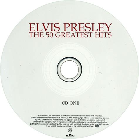 Car Tula Cd1 De Elvis Presley The 50 Greatest Hits Portada