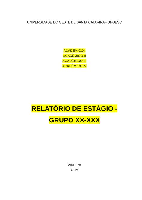 Modelo De Relatório De Estágio Pronto - 6