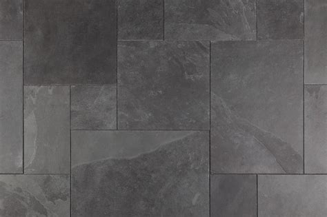 Janeiro Slate Tiles Versailles Montauk Black, Slate, Pattern, 8 Sq. ft ...