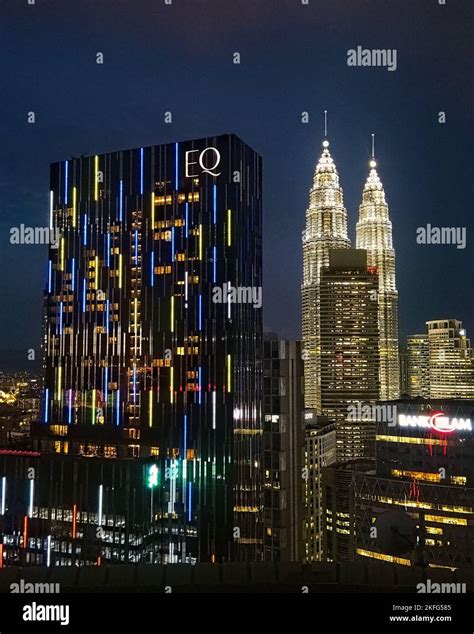 Kuala Lumpur Malaisie 19 Septembre 2022 Vue De Nuit Des Tours