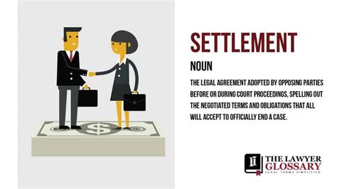 Settlement Definition Legal Meaning Lawyer Terms Simplified