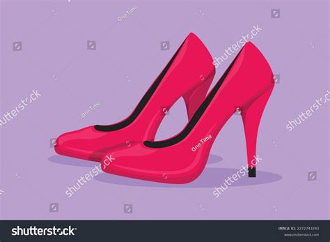 Character Flat Drawing Stylized Red Lady Stock Vector Royalty Free 2272743243 Shutterstock