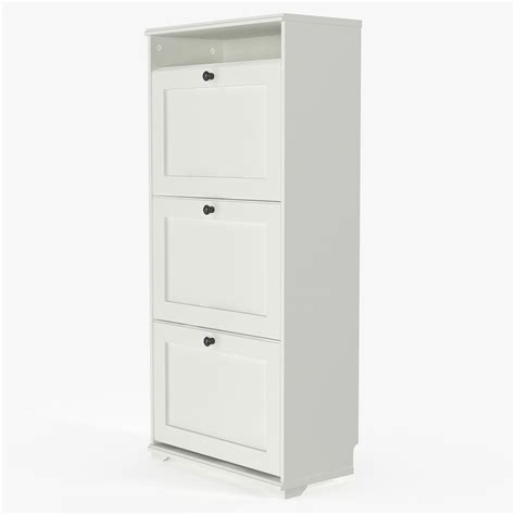 White Shoe Cabinet Ikea 3D Model $19 - .3ds .blend .c4d .fbx .max .ma ...