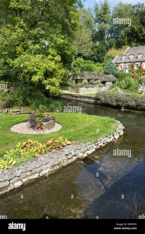 Trout Farm And Gardens Bibury Cotswolds Gloucestershire England Uk