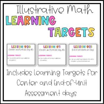 Illustrative Math Grade Unit Learning Targets Tpt