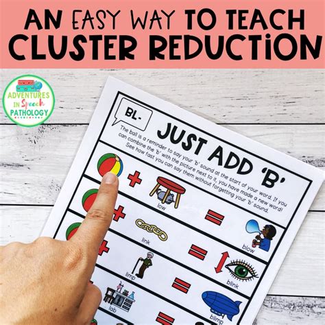 The Easy Peasy Way To Teach Cluster Reduction For R And L Blends Adventures In Speech Pathology