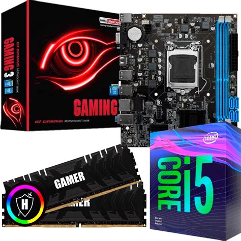 Kit Upgrade PC Gamer Intel Core i5 3 4Ghz Placa Mãe 8GB Ram