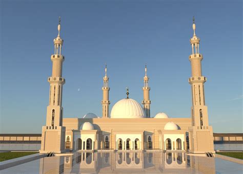 3D al fatah alim mosque - TurboSquid 1562303