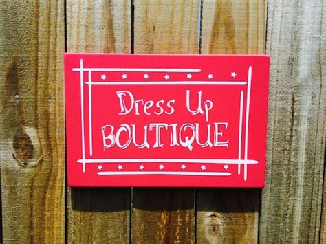 Items Similar To Dress Up Boutique Wood Sign On Etsy