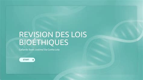 La R Vision Des Lois Bio Thique