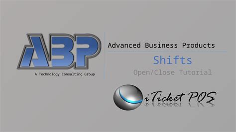 Pptx Iticket Pos Open Close Shift Tutorial Dokumentips