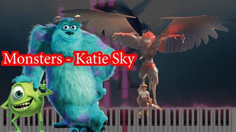 Monsters Katie Sky Piano Cover Sheet Midi Tiktok ♫ Youtube