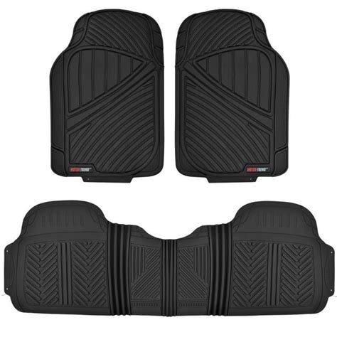 Motor Trend Flextough Heavy Duty Rubber Car Floor Mats 100 Odorless And All Weather