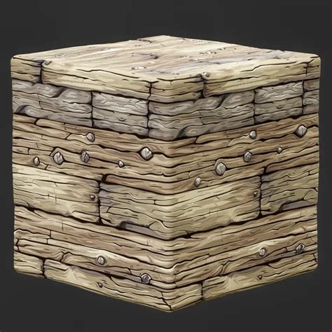 Stylized Wood Fence Seamless Texture