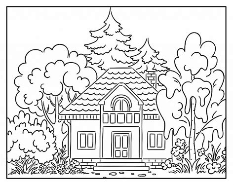 Casa Para Colorir Desenho Partes La Da Casas Colorear Dibujo Tablero