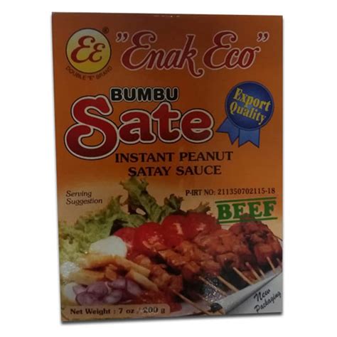 Buy Enak Eco Bumbu Sate Instant Peanut Satay Sauce Beef 200 Gm