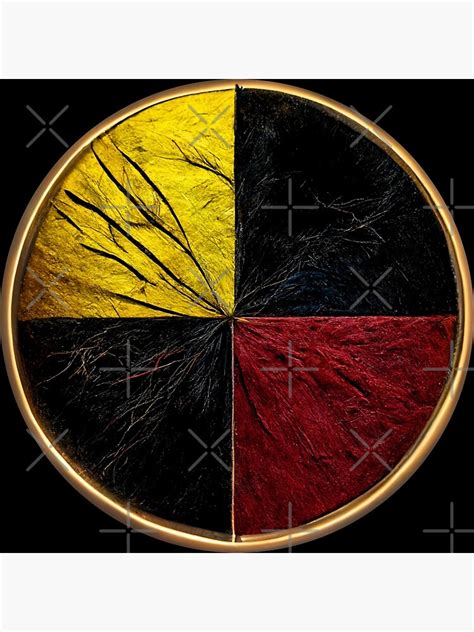 Indigenous Medicine Wheel Wheel Of Life Native America Poster For