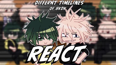 Bkdk From Different Time Lines React Mha Bnha Bakudeku Bkdk