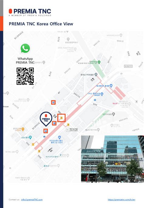 Korea Office Guide Map Premia TNC