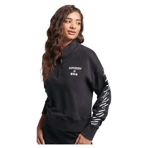 Superdry Code Core Sport Hoodie Black Dressinn